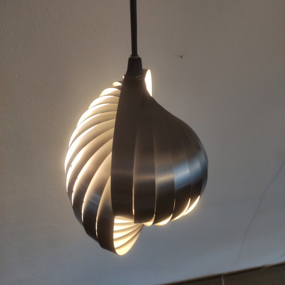 Image 1 of Lamellen-Hängelampe von Henri Mathieu