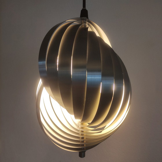 Image 1 of Lamellen-Hängelampe von Henri Mathieu