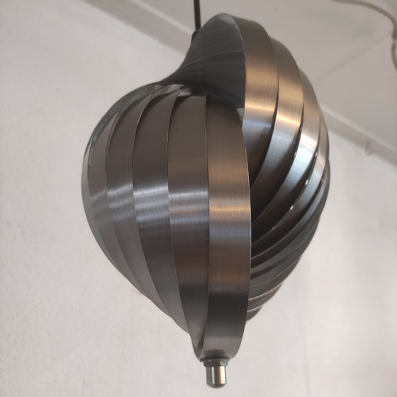 Image 1 of Lamellen-Hängelampe von Henri Mathieu