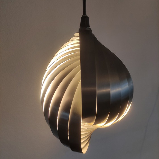 Image 1 of Lamellen-Hängelampe von Henri Mathieu