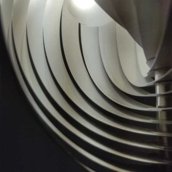 Image 1 of Lamellen-Hängelampe von Henri Mathieu