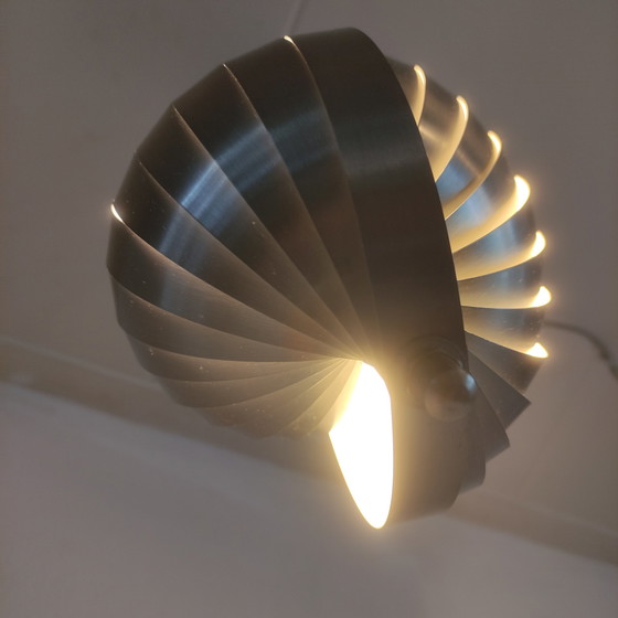 Image 1 of Lamellen-Hängelampe von Henri Mathieu