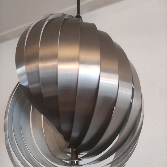 Image 1 of Lamellen-Hängelampe von Henri Mathieu