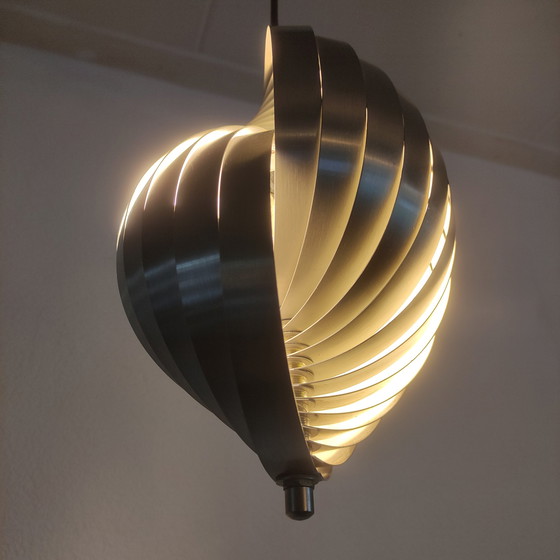 Image 1 of Lamellen-Hängelampe von Henri Mathieu