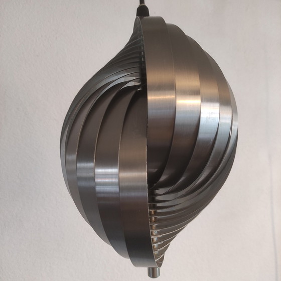 Image 1 of Lamellen-Hängelampe von Henri Mathieu