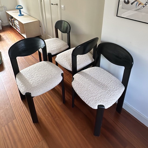 4x Vintage brutalist teddy chair