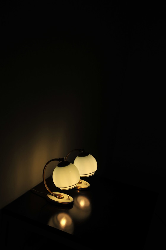 Image 1 of 2x Vintage Nachttischlampen