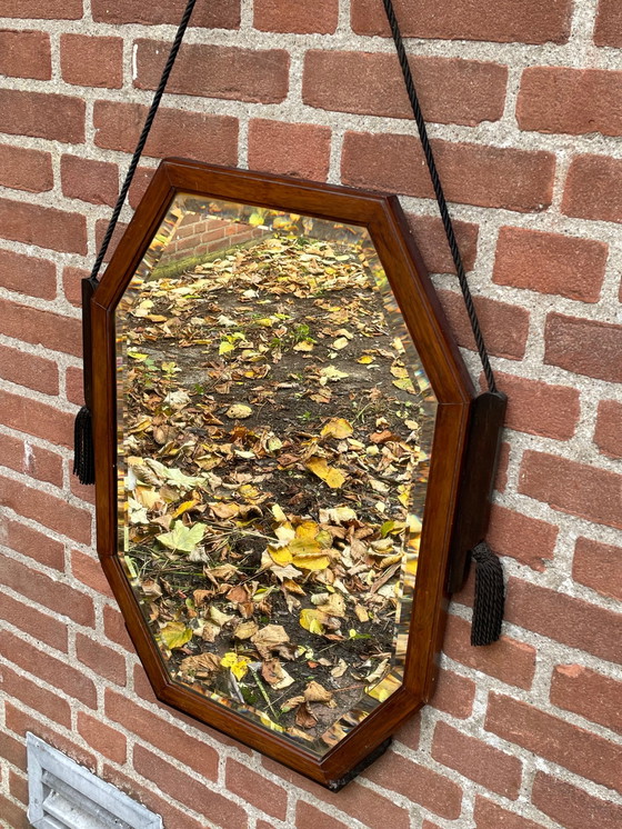 Image 1 of Amsterdamer Schulspiegel, Facettenschliff Art Deco