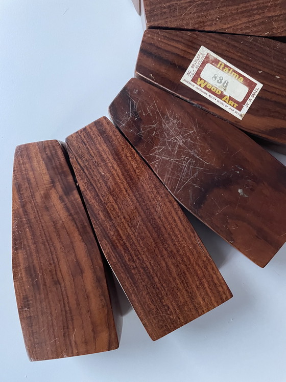 Image 1 of Italma Holz Kunst Schal, entworfen von Jean Gillon