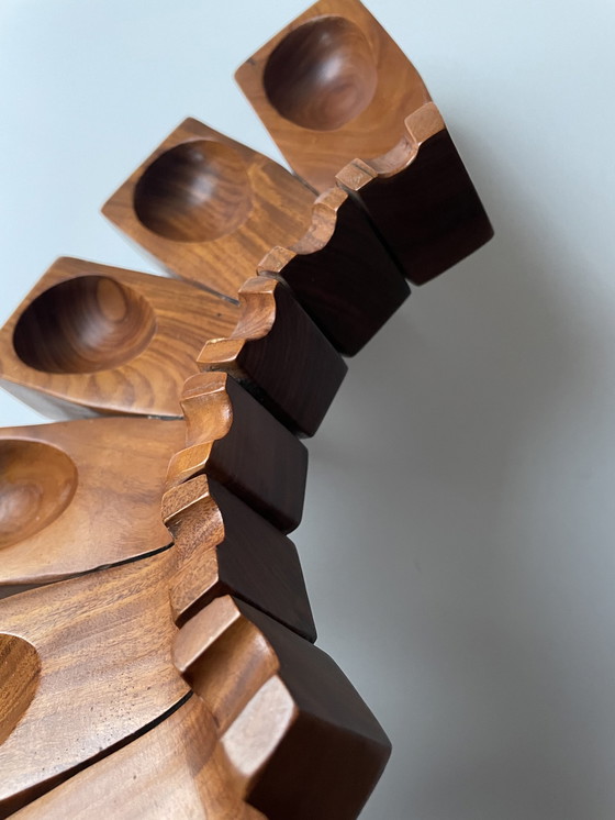 Image 1 of Italma Holz Kunst Schal, entworfen von Jean Gillon