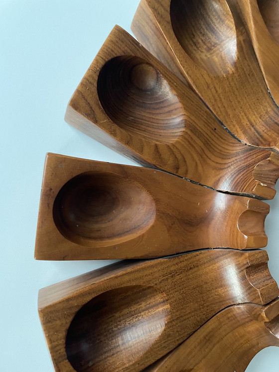 Image 1 of Italma Holz Kunst Schal, entworfen von Jean Gillon