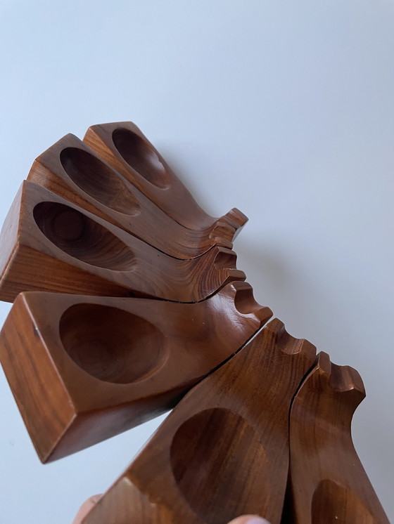 Image 1 of Italma Holz Kunst Schal, entworfen von Jean Gillon