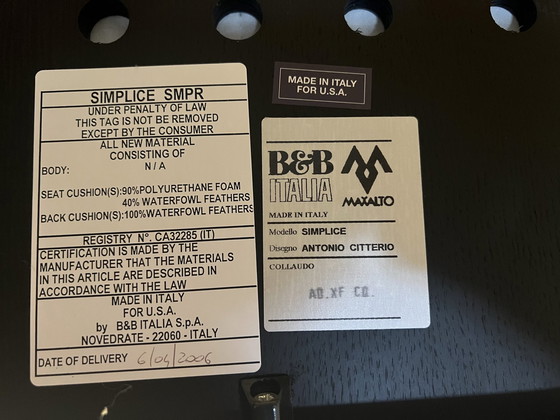 Image 1 of 2x B&B Italia Maxalto Clio Sessel