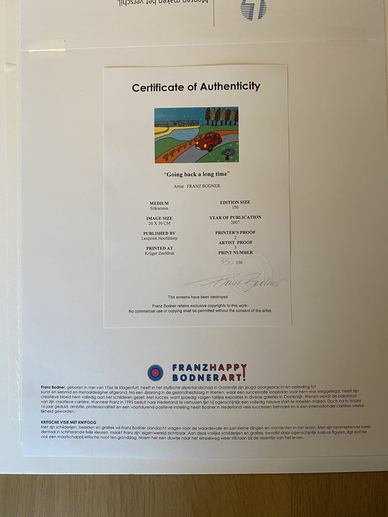 Image 1 of 2x Franz Bodner Siebdruck
