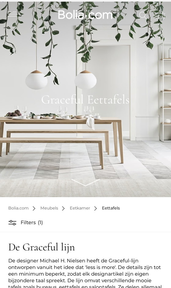 Image 1 of Bolia Graceful 160 x 95 Neuer Esstisch