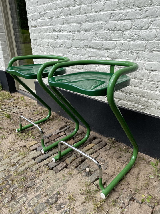Image 1 of 2x Vintage Lammhulst Barhocker