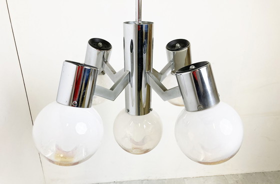 Image 1 of Vintage Mazzega Kronleuchter, 1960er