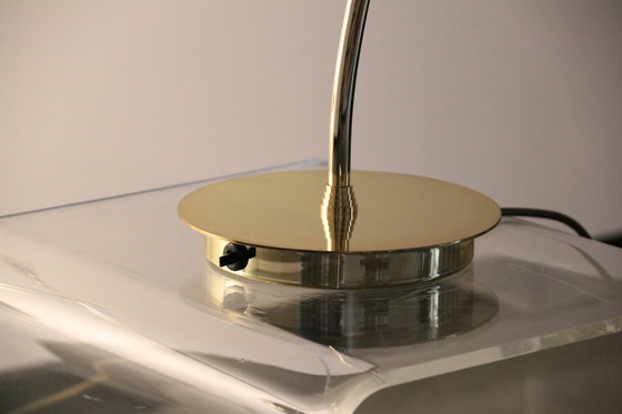 Image 1 of 2x Schreibtisch- oder Tischlampen aus Messing von Massive - Belgien - 1980er Jahre