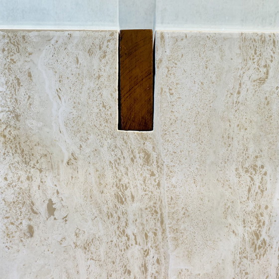 Image 1 of Top Artedi Esstisch aus Travertin mit Glas