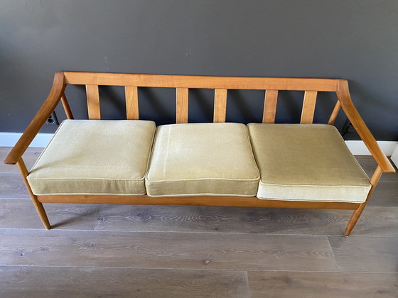 Image 1 of Wilhelm Knoll Anitmott Sofa/Sofa in Kirschholz 60er Jahre