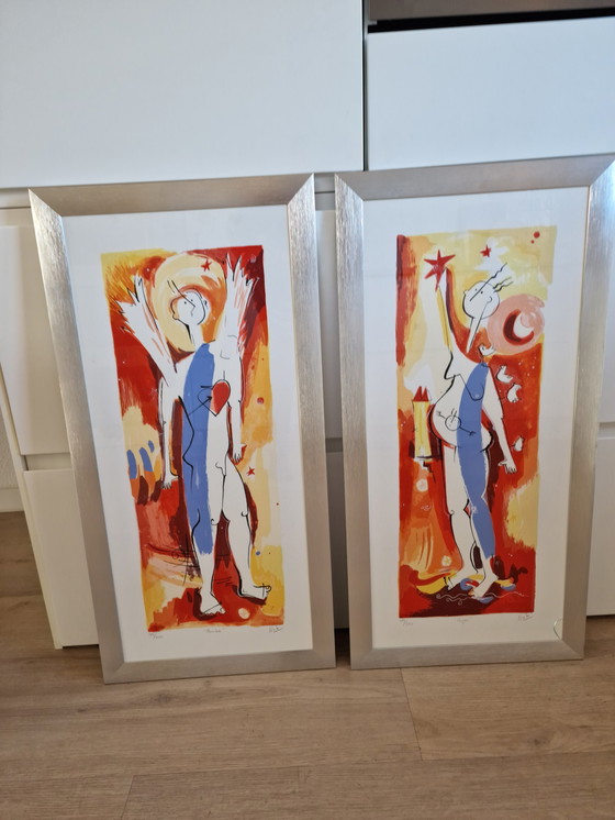 Image 1 of 2x Angeles Nieto Siebdrucke