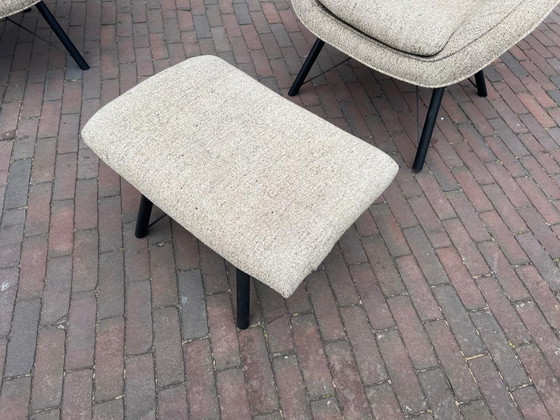 Image 1 of 2x Nix Design Joe Sessel + Fußhocker