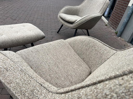 Image 1 of 2x Nix Design Joe Sessel + Fußhocker