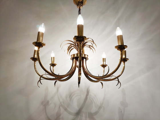 Image 1 of Vintage Ananas-Kronleuchter aus Messing