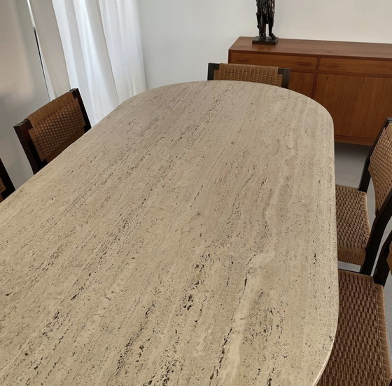 Image 1 of Vintage XL Travertin Tisch