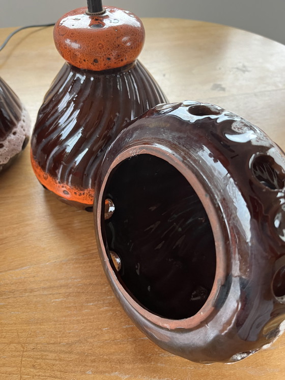 Image 1 of 4x Herda Keramik-Hängelampen