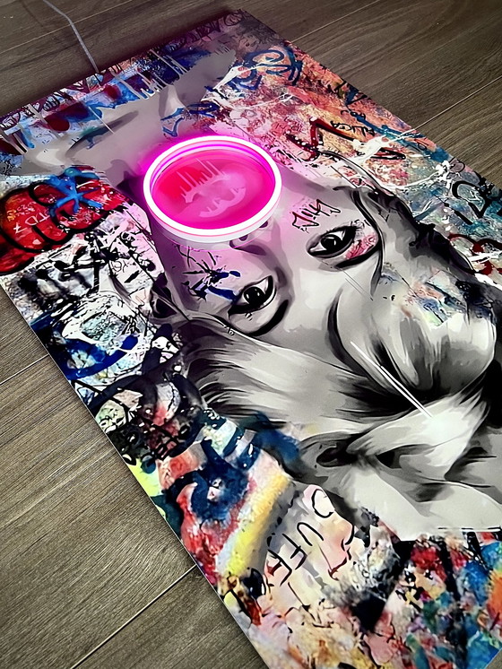 Image 1 of Brigitte Bardot Kunst -LED-Lampe