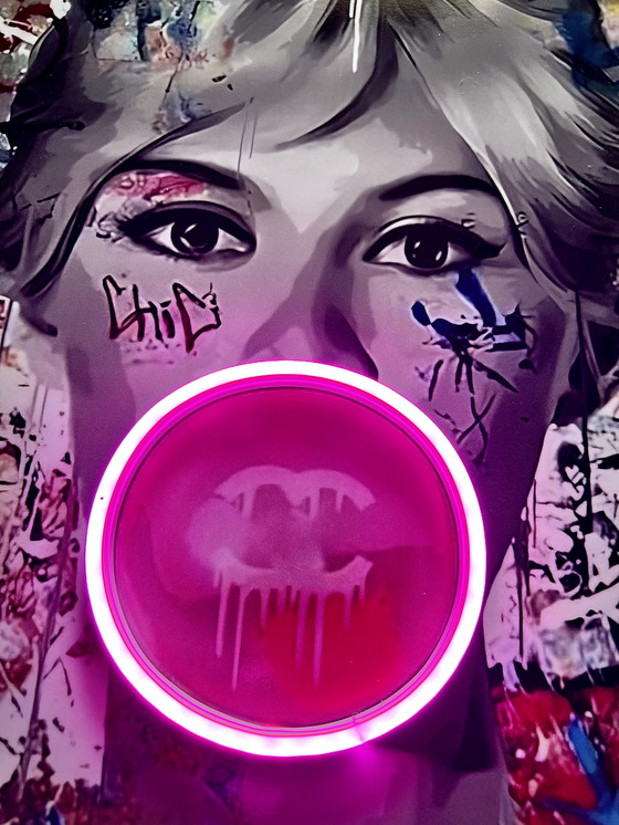 Image 1 of Brigitte Bardot Kunst -LED-Lampe