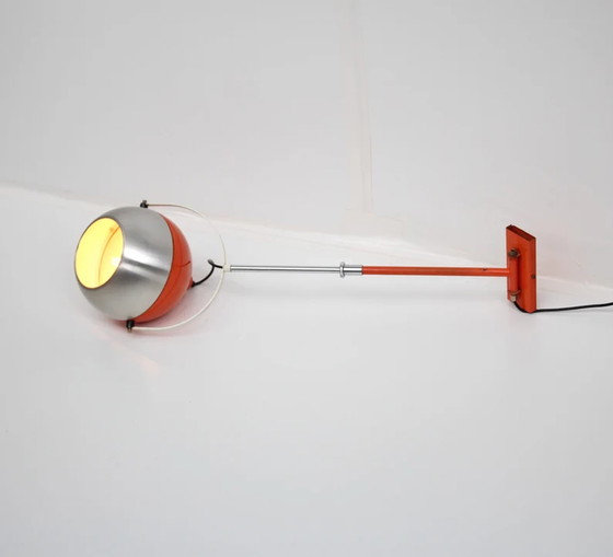 Image 1 of Space Age Wandanhänger - Orange und Aluminium