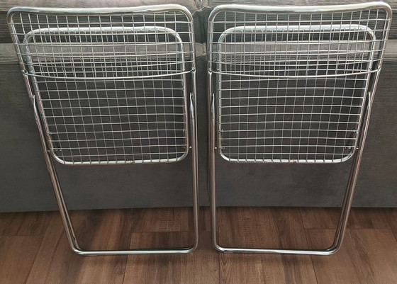 Image 1 of 2x Niels Gammelgaard Drahtklappstühle.