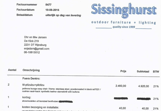 Image 1 of 2 Liegestühle Poltrona van Fueradentro