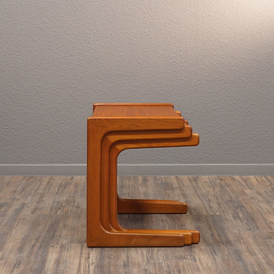 Image 1 of 3x Salin Nyborg Mid Century Teak Satztische