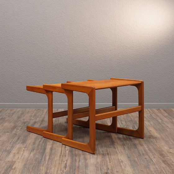 Image 1 of 3x Salin Nyborg Mid Century Teak Satztische