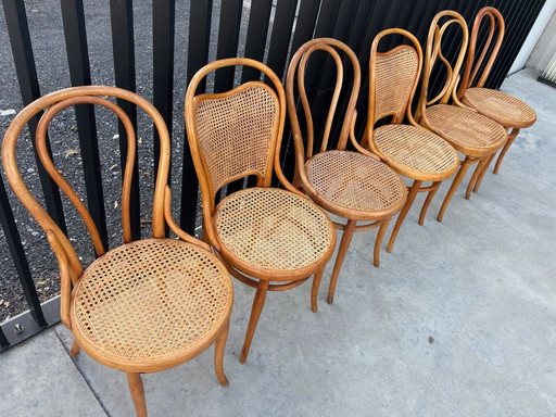 6x Thonet Vintage-Stühle