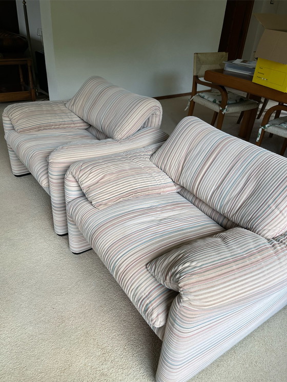 Image 1 of Cassina-Sofa, Ottomane und 2 Stühle