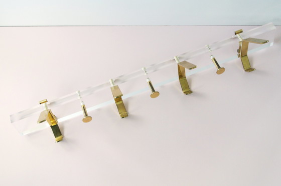 Image 1 of Vintage Kleiderständer aus Messing + 4 Kleiderbügel