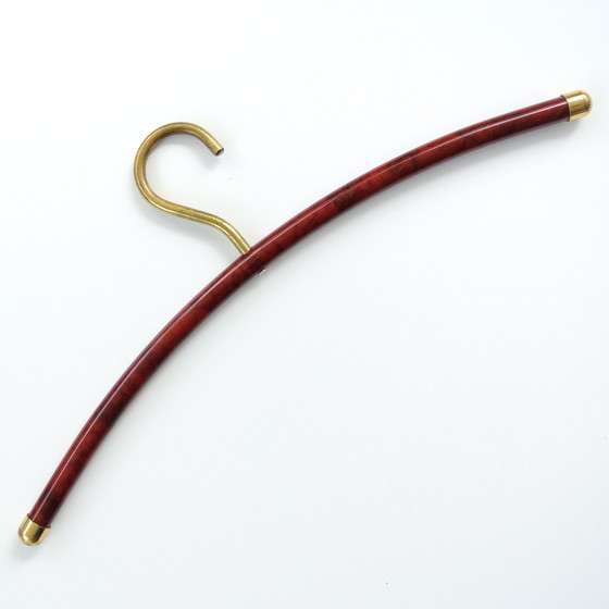Image 1 of Vintage Kleiderständer aus Messing + 4 Kleiderbügel