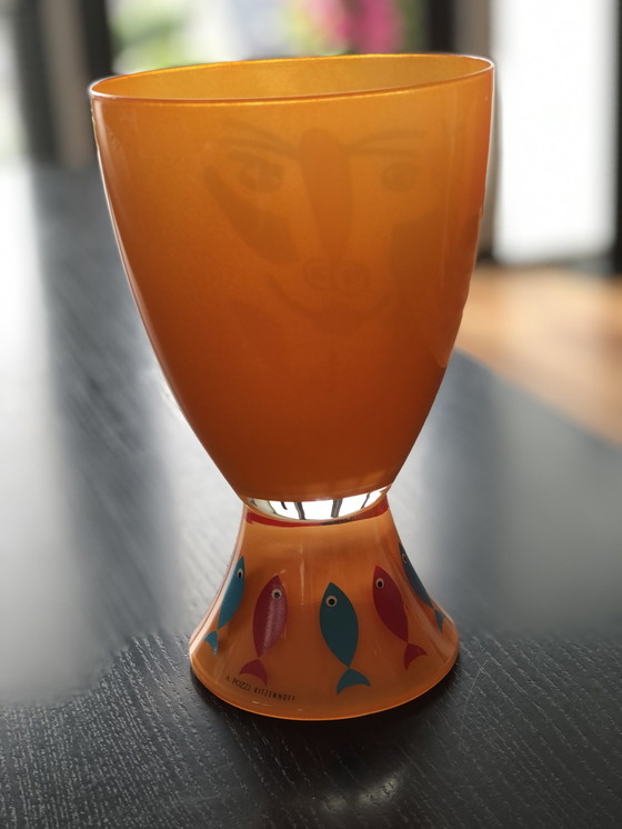 Image 1 of Ambrogio Pozzi Glasvase "Vis A Vis"