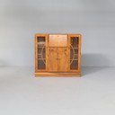 Art Deco Sekretär aus Walnussholz, Kast
