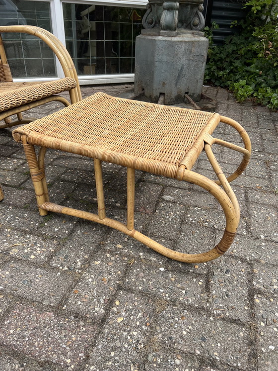 Image 1 of Rattan + Ottomane