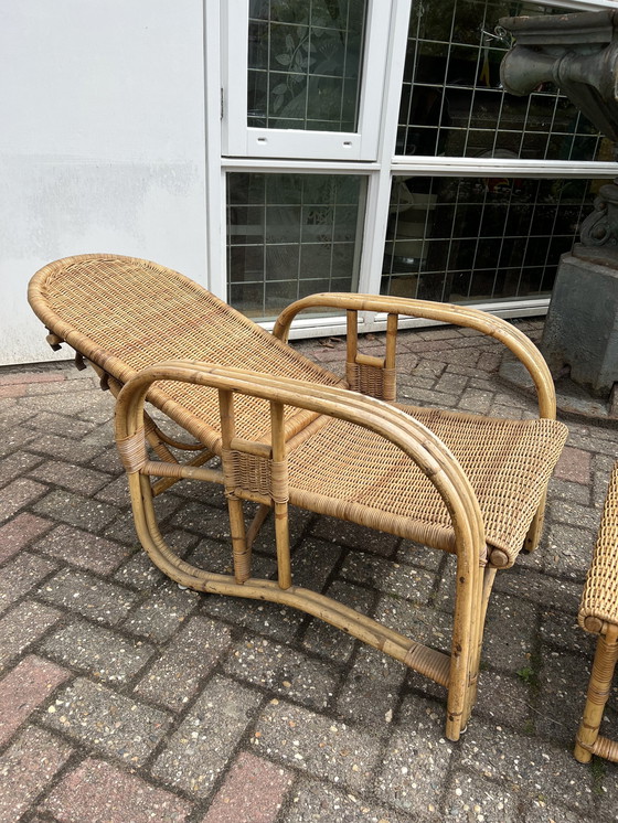 Image 1 of Rattan + Ottomane