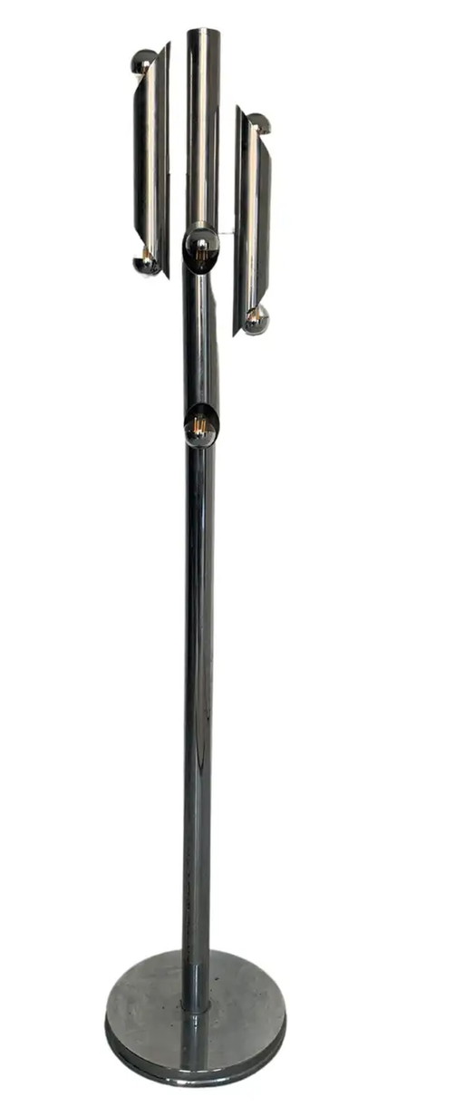 Gaetano Sciolari Stehlampe – vloerlampen, Chrome, Modern