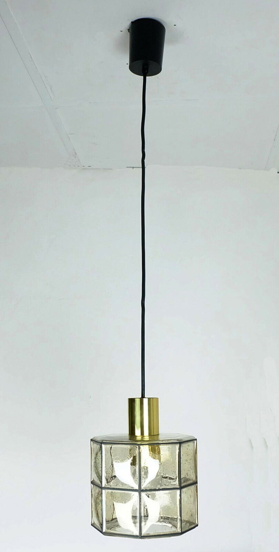Image 1 of Vintage glashütte limburg mid century hanglamp