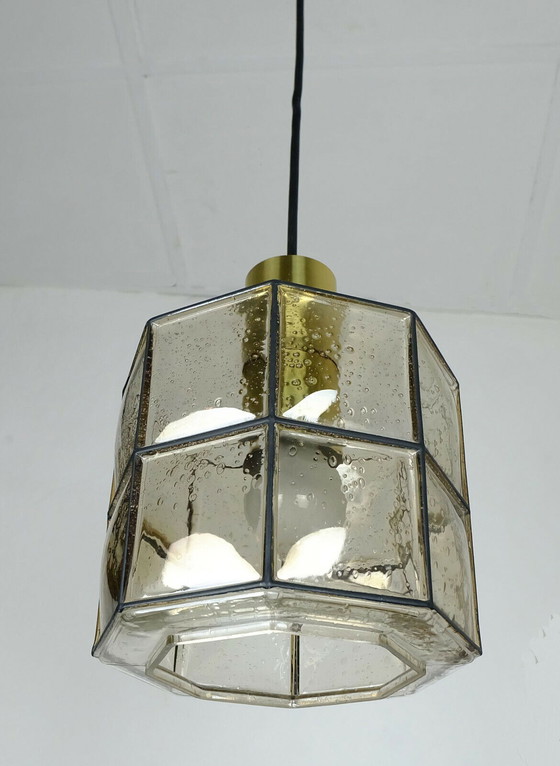 Image 1 of Vintage glashütte limburg mid century hanglamp