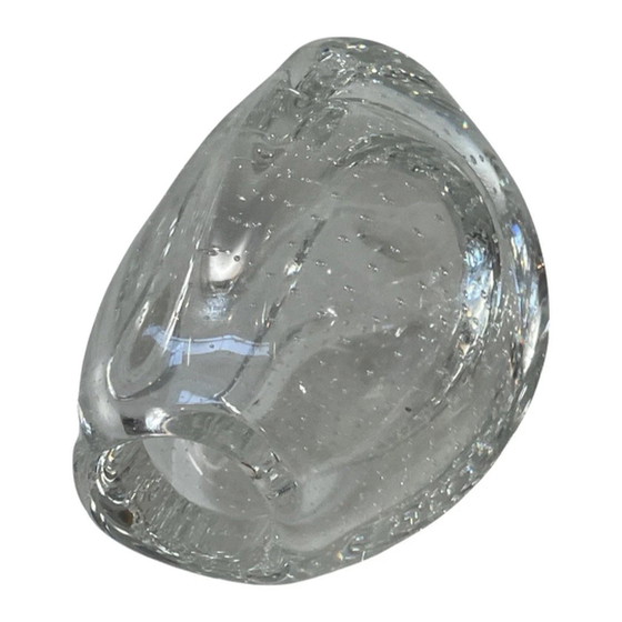 Image 1 of Floris Meydam - Glasunie Leerdam - Vase mit eingekapselten Blasen - Modell 'Beukennootje' / Buchecker (klein) - Eingekapselte Bl