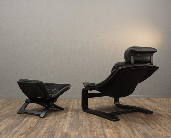 Image 1 of Nelo Kroken Sessel und Hocker Leder